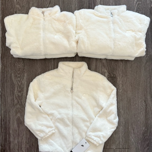 Nike Girls Faux Fur Jacket